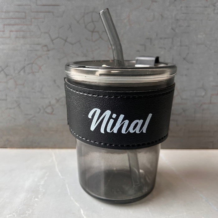 Personalised Glass Tumbler | 250ml Stylish Coffee Cup