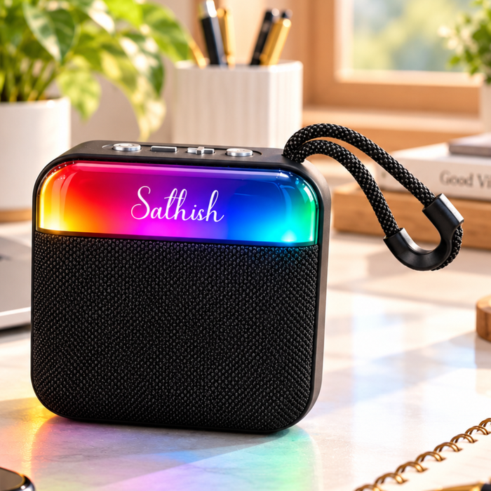 Samba RGB Light Bluetooth Speaker | Portable Wireless Speaker with FM Radio & LED Effects