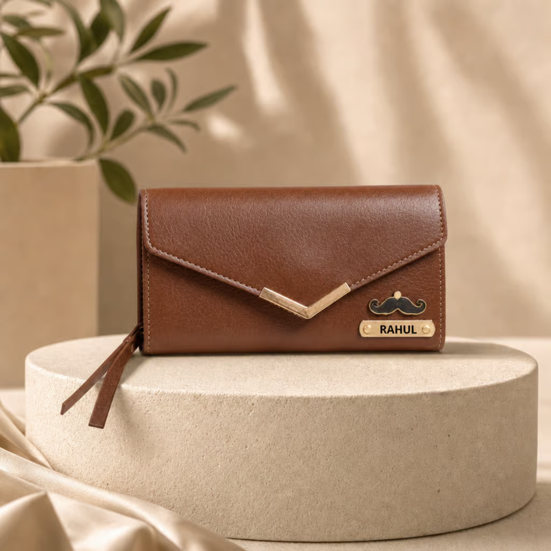NEXON 1.0 Customizable Ladies Wallet | Personalized 3 Flap Women’s Wallet with Multiple Card, Cash & ID Compartments