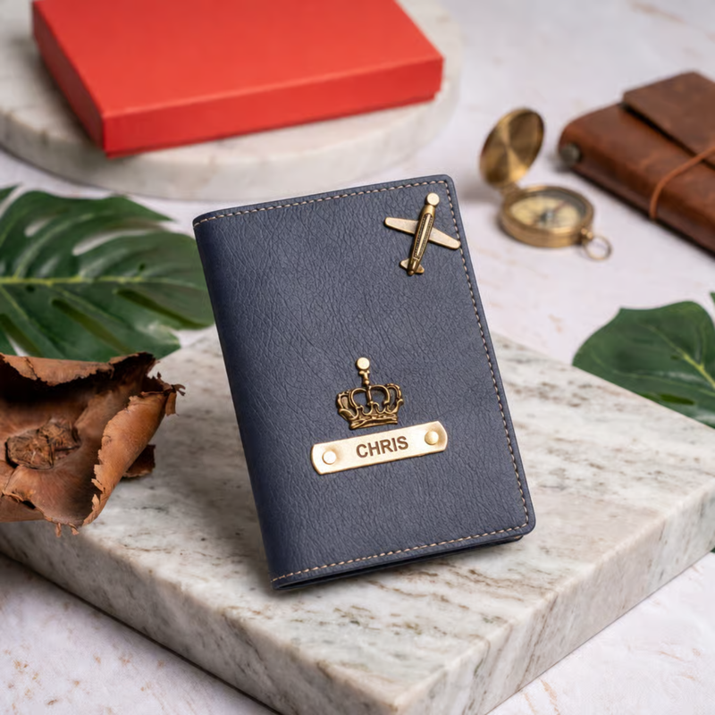 NEXON Customizable Passport Cover | Personalized Passport Holder with Name Tag, Card Slots & Travel Organizer