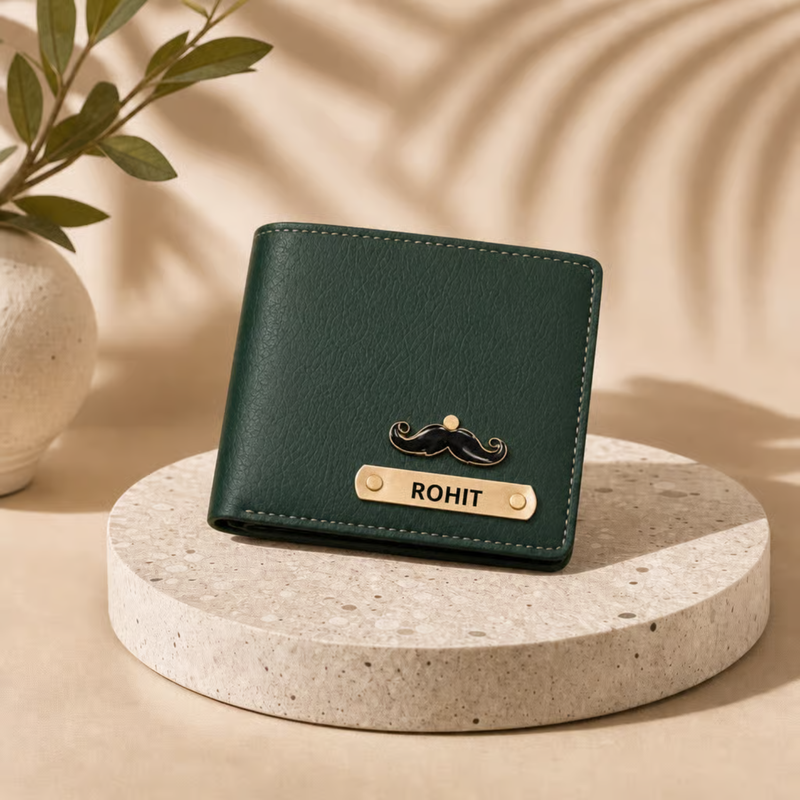 NEXON Customizable Men’s Wallet | Personalized Name Wallet with Multiple Card, Cash & ID Compartments
