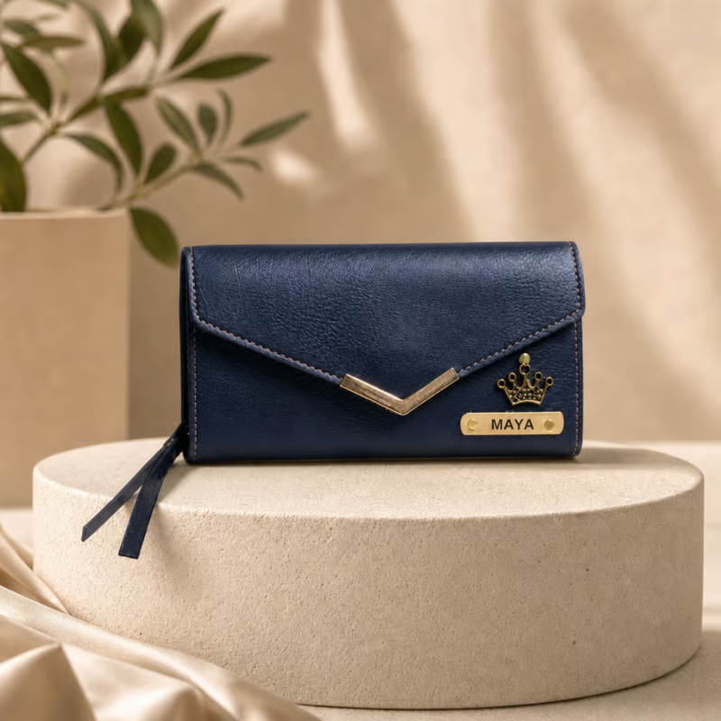 NEXON 1.0 Customizable Ladies Wallet | Personalized 3 Flap Women’s Wallet with Multiple Card, Cash & ID Compartments