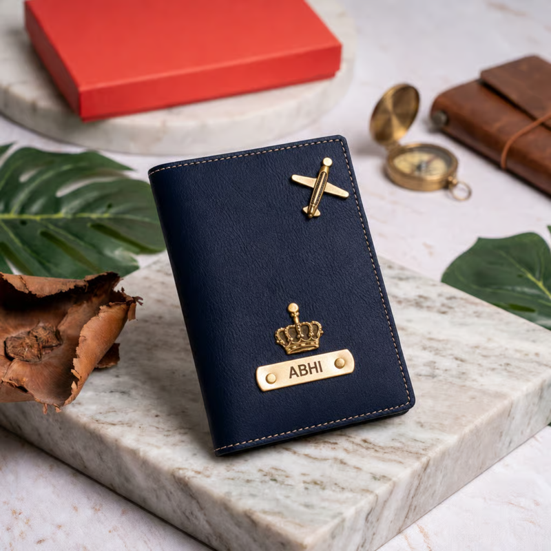 NEXON Customizable Passport Cover | Personalized Passport Holder with Name Tag, Card Slots & Travel Organizer