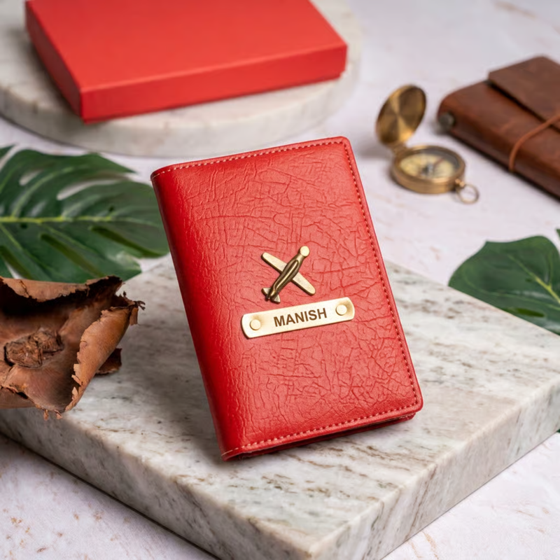 NEXON Customizable Passport Cover | Personalized Passport Holder with Name Tag, Card Slots & Travel Organizer