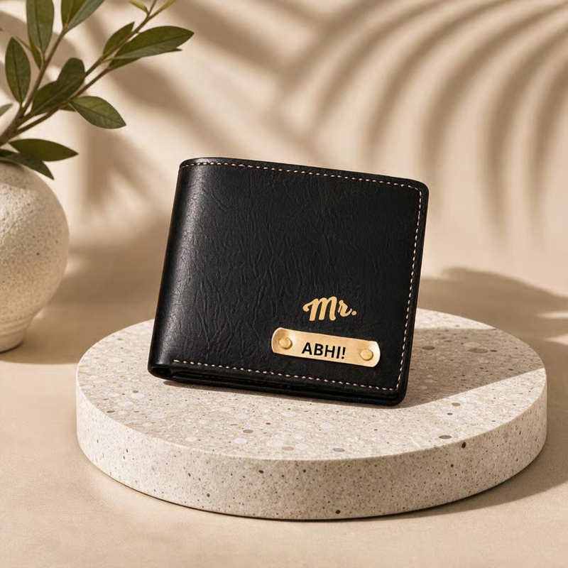 NEXON Customizable Men’s Wallet | Personalized Name Wallet with Multiple Card, Cash & ID Compartments