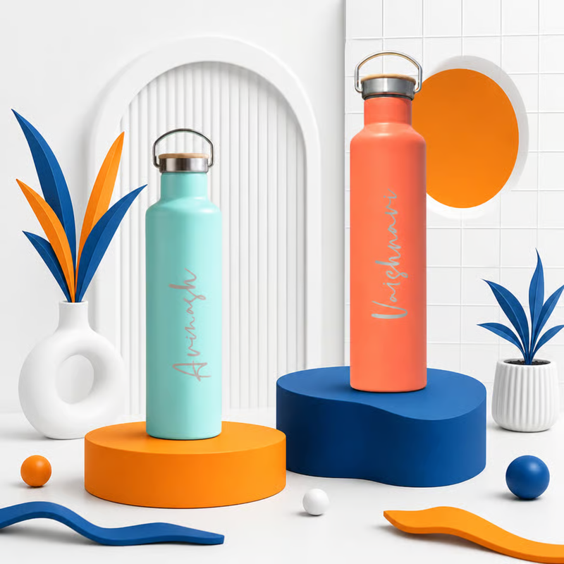 Personalized Majestic Flask | 1000ml Hot & Cold Stainless Steel Water Bottle | Insulated Travel Flask for Office, Gym & Outdoor Use