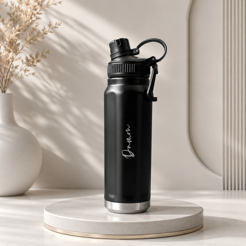 Inox Flask | 750ml Hot & Cold Stainless Steel Water Bottle with Handle & Leak-Resistant Lid