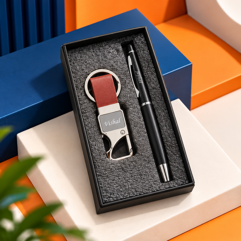 Stylus Pen & Bottle Opener Keychain Set | Personalized Stylus Pen with Multipurpose Keychain | 2-Piece Gift Set for Men & Women