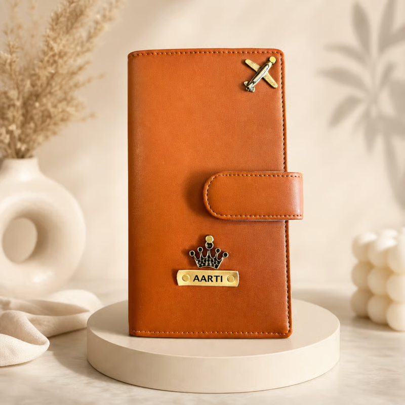 Family Passport Cover | Premium Travel Organizer Wallet for 4 Passports | Holds Cash Boarding Pass Cards & Travel Essentials | Personalized Passport Holder for Family Trips