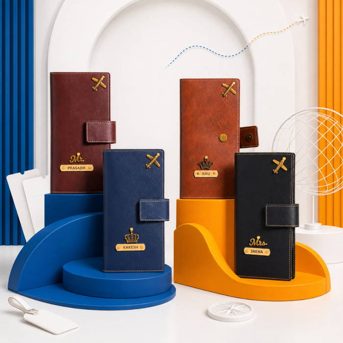 NEXON Customizable Travel Wallet | Personalized Passport & Travel Organizer Wallet for Cards, Cash, IDs & Travel Essentials