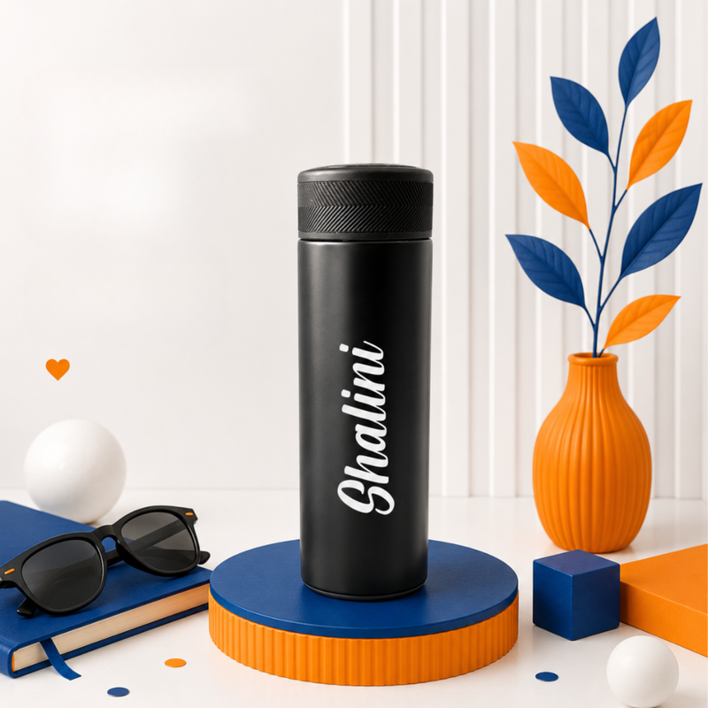 Grippo LED Flask | 500ml Personalized Hot & Cold Water Bottle with Temperature Display