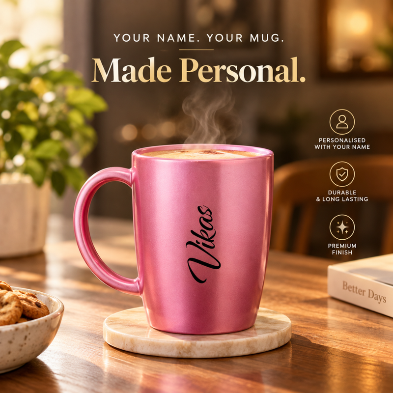 Personalised Bistro Mug | 300ml Non Breakable Coffee Cup