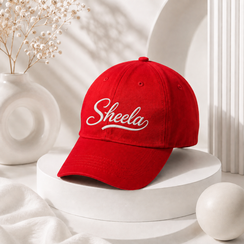 Customised Name Cap for Adults | Personalised Adjustable Cap | Velcro Strap Closure | Casual Wear Cap for Men & Women