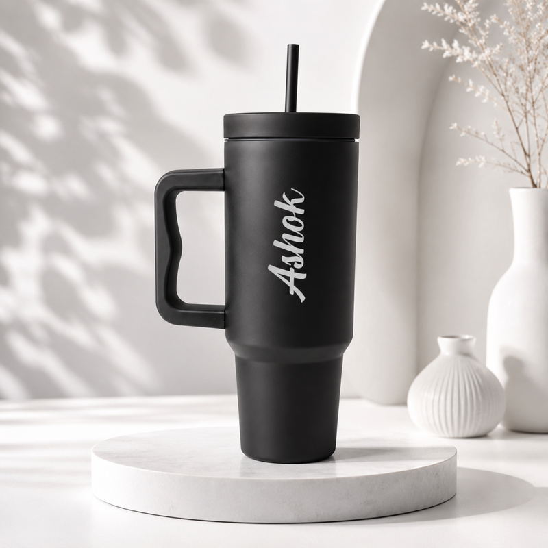 Hydra Tumbler | 1200ml Large Capacity Stainless Steel Water Bottle with Straw & Handle for Everyday Use