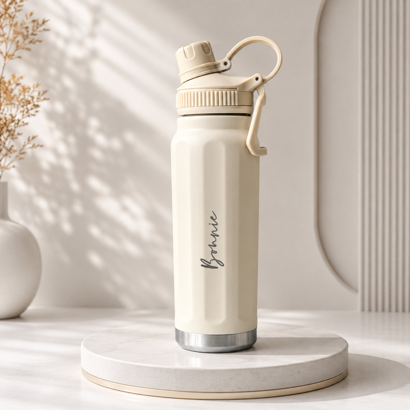Inox Flask | 750ml Hot & Cold Stainless Steel Water Bottle with Handle & Leak-Resistant Lid