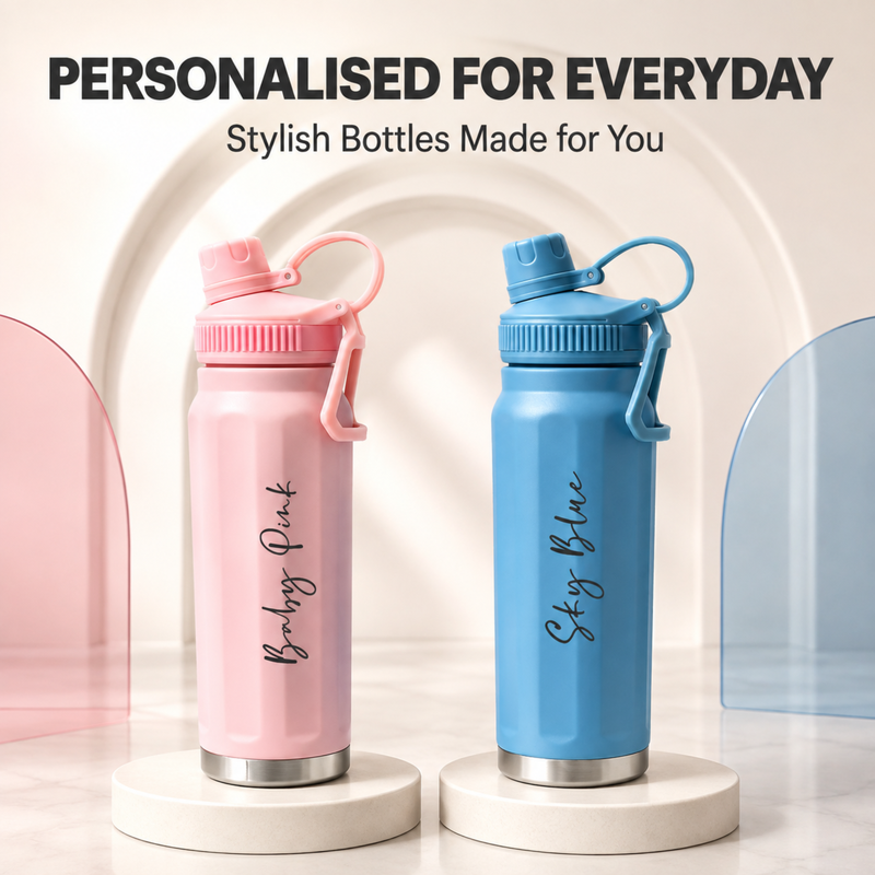 Inox Flask | 750ml Hot & Cold Stainless Steel Water Bottle with Handle & Leak-Resistant Lid
