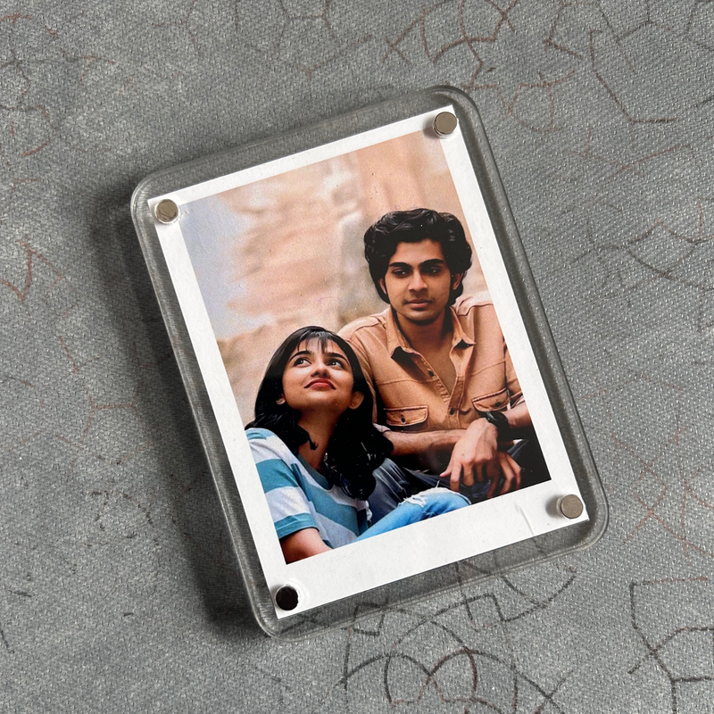 Polaroid Magnets | Personalized Photo Fridge Magnets | Polaroid Style Picture Magnet for Home Décor & Memory Display | Custom Gift for Couples Family & Friends