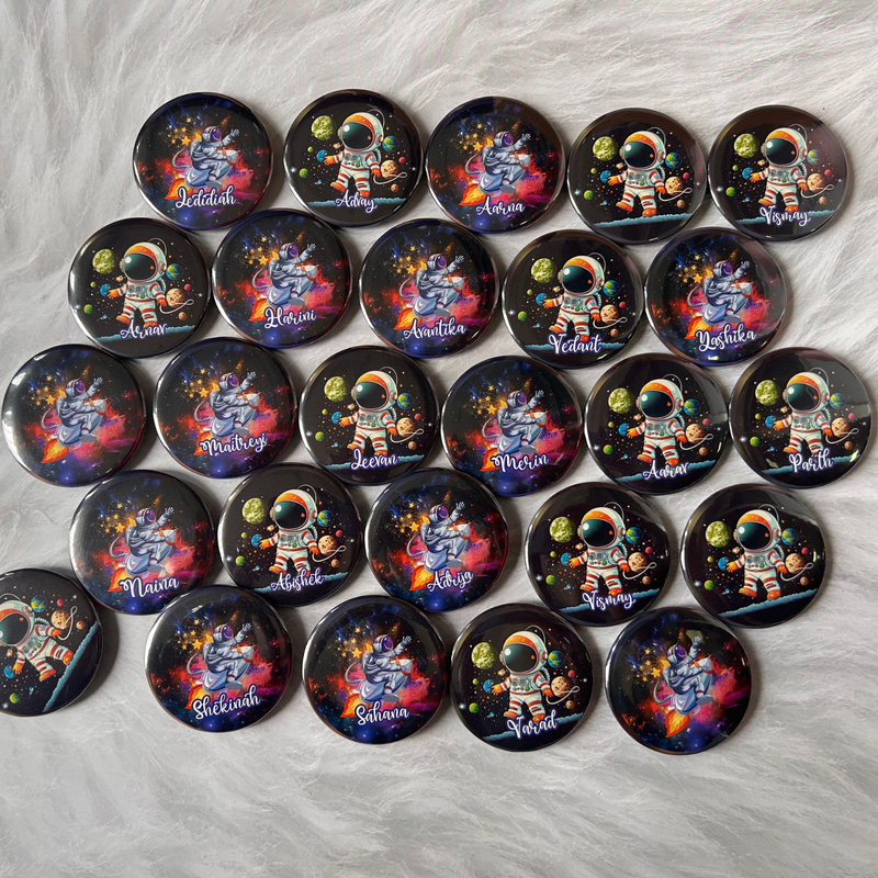 Customized Button Badges | 54mm Personalized Pin Badges with Custom Photo, Text & Designs for Events, Parties & Gifting