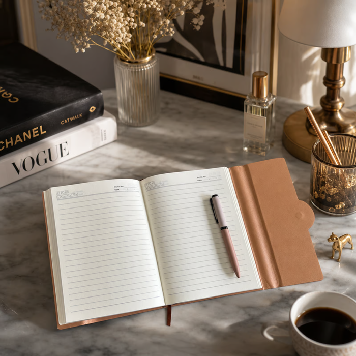 Boardroom Personalised Diary Pen Set | Premium Diary with Matching Pen | Custom Name Office Gift Set for Professionals Executives Business Meetings Journaling