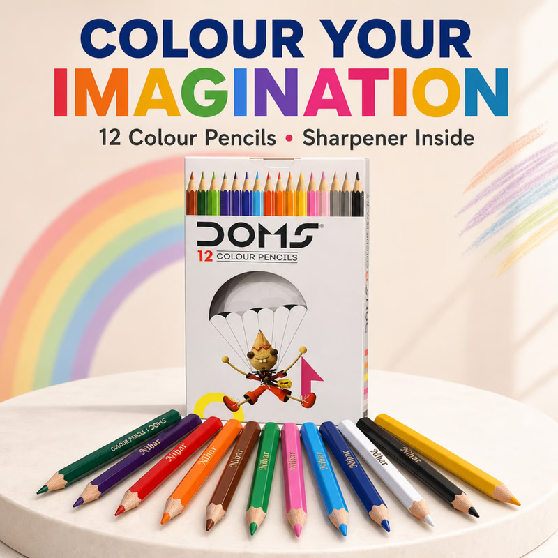 Personalized Colour Pencils Set | 12 Shades with Custom Name