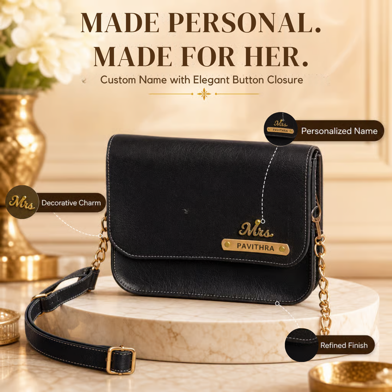 NEXON Customizable Sling Bag | Personalized Women’s Shoulder Bag with Multiple Compartments for Organizing All Your Essentials