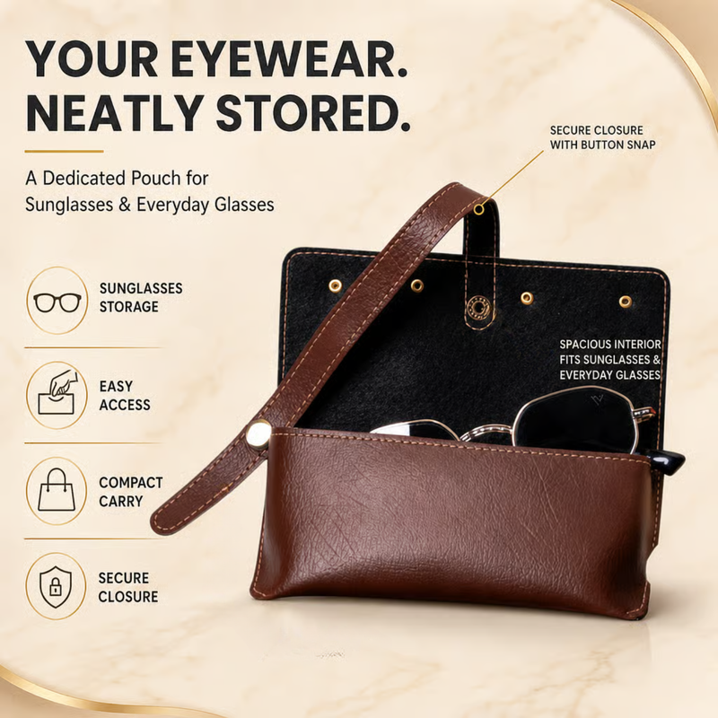 NEXON Customizable Eye Wear Case | Personalized Sunglasses Holder & Protective Glasses Pouch for Everyday Carry