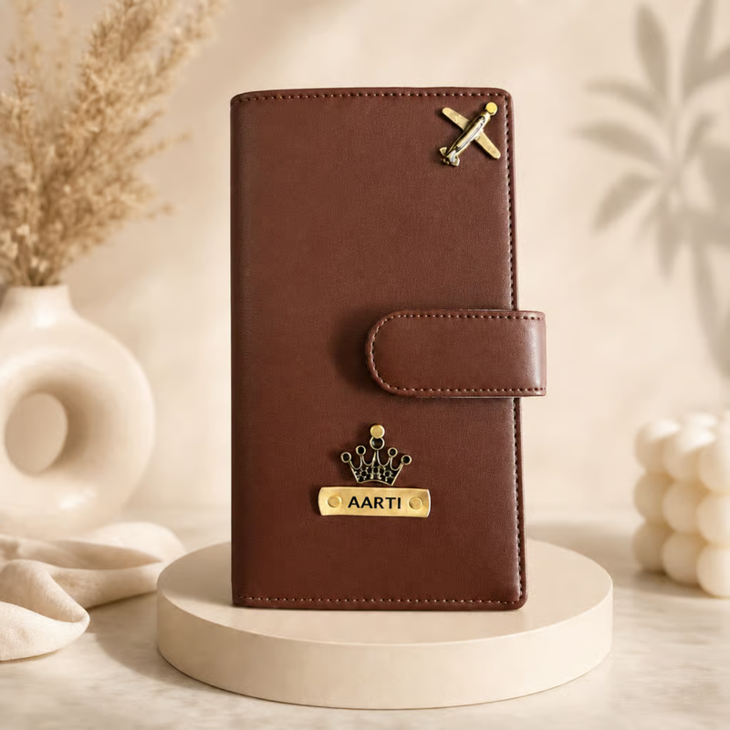 Family Passport Cover | Premium Travel Organizer Wallet for 4 Passports | Holds Cash Boarding Pass Cards & Travel Essentials | Personalized Passport Holder for Family Trips