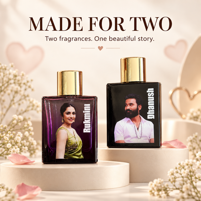 Personalized Couple Perfume Gift Set | Bellavita Perfumes for Him & Her | Custom Name Fragrance Set | Romantic Wedding Anniversary Gift
