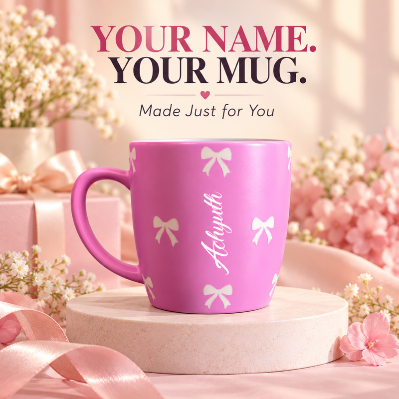 Personalised Cute Polymer Coffee Mug | 250ml Unbreakable Cup