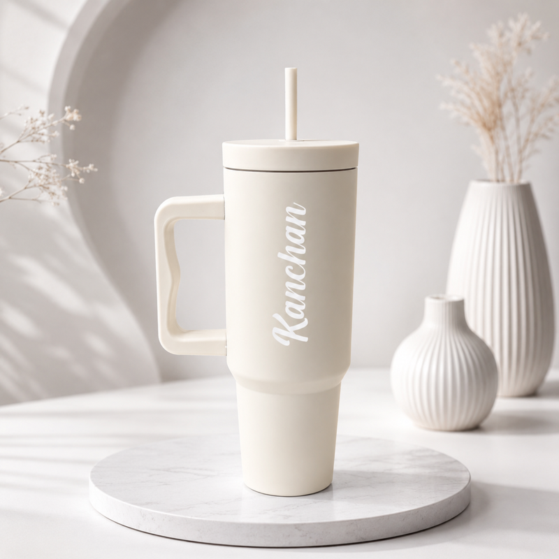 Hydra Tumbler | 1200ml Large Capacity Stainless Steel Water Bottle with Straw & Handle for Everyday Use