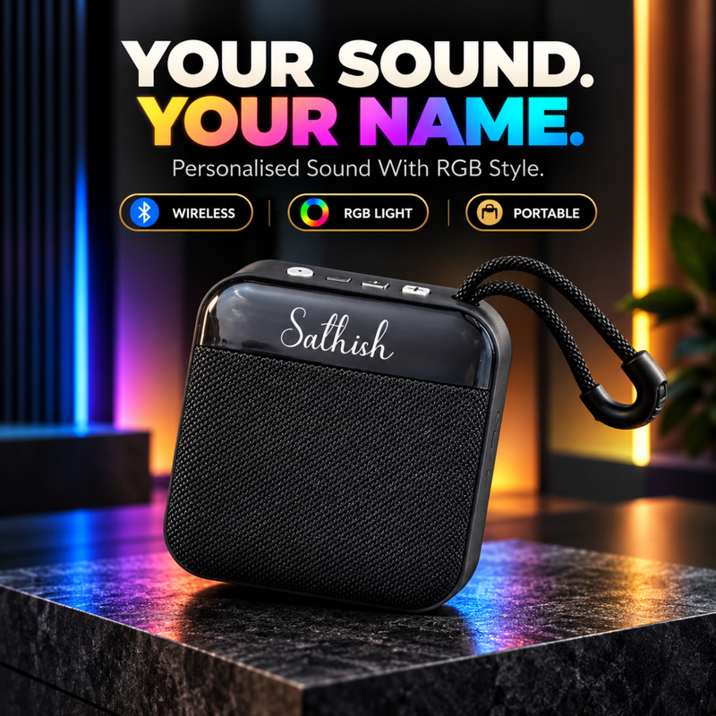 Samba RGB Light Bluetooth Speaker | Portable Wireless Speaker with FM Radio & LED Effects