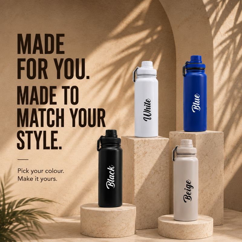Concorde Steel Bottle | 800ml Personalized Water Bottle