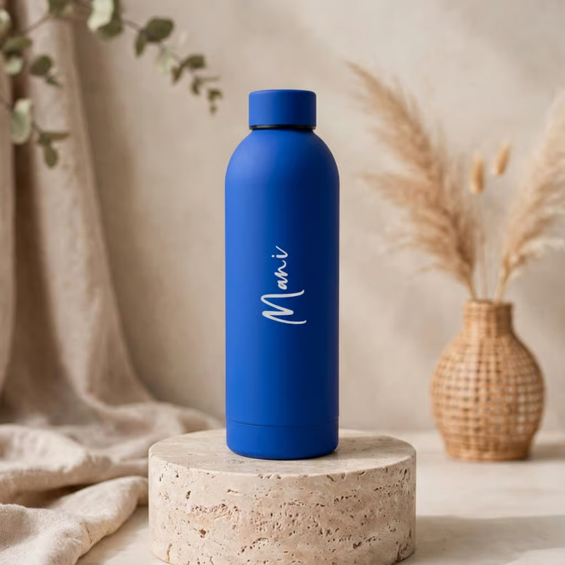 Personalized Solid Flask 500ml | Premium Hot & Cold Water Bottle | Custom Name Stainless Steel Insulated Flask for Office, Travel, Gym & Daily Use
