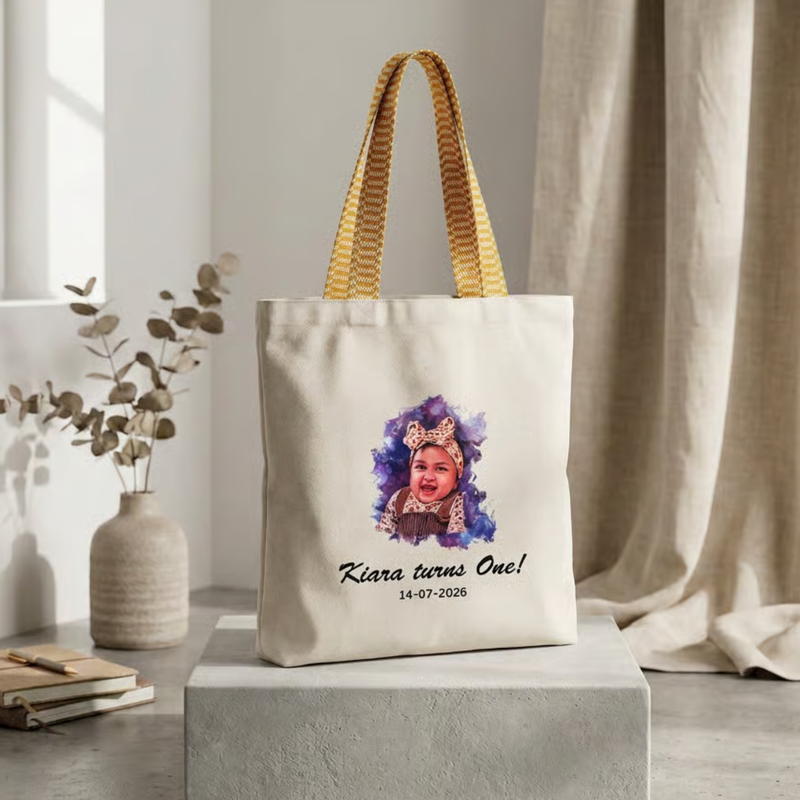 Personalized Tote Bag | Custom Printed Canvas Carry Bag | Stylish Reusable Shopping Bag for Gifts, Events & Everyday Use