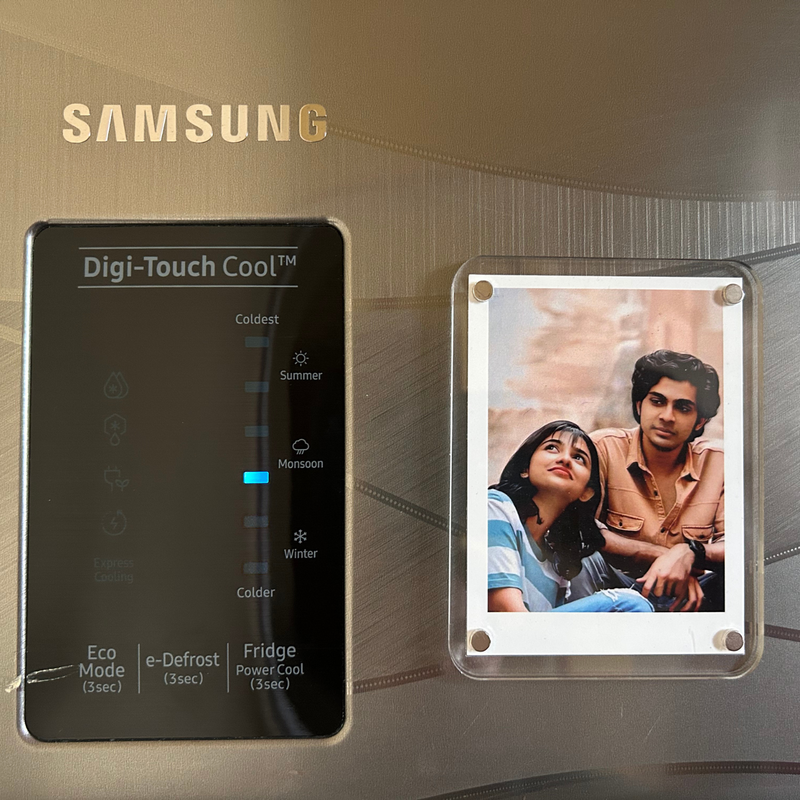Polaroid Magnets | Personalized Photo Fridge Magnets | Polaroid Style Picture Magnet for Home Décor & Memory Display | Custom Gift for Couples Family & Friends