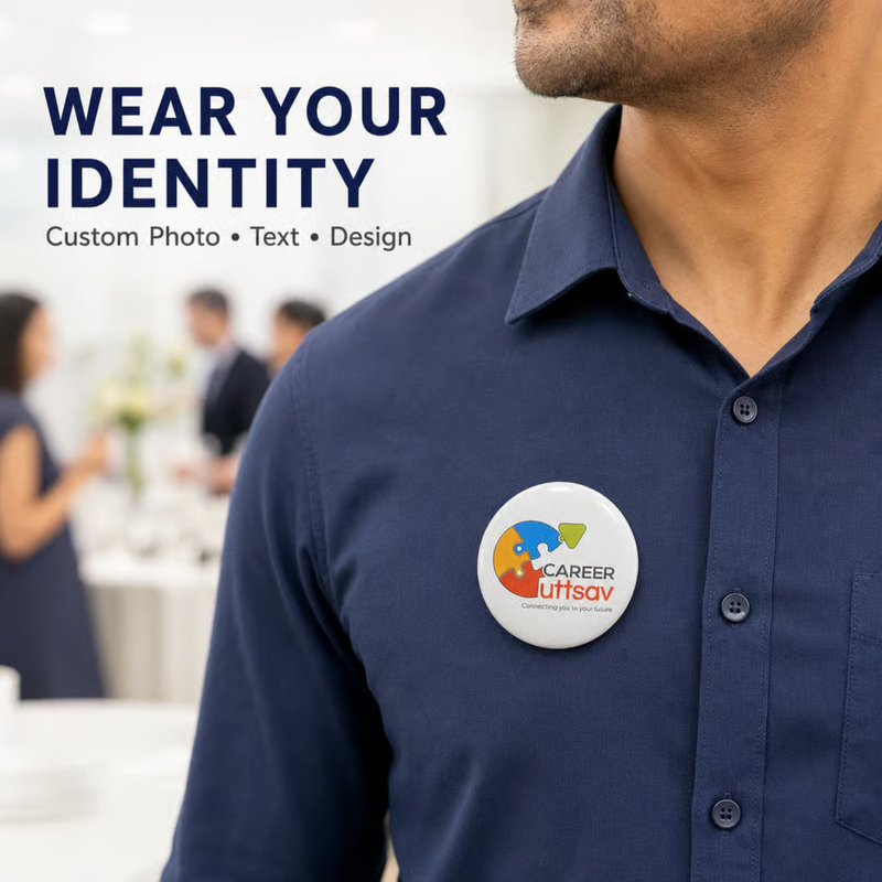 Customized Button Badges | 54mm Personalized Pin Badges with Custom Photo, Text & Designs for Events, Parties & Gifting