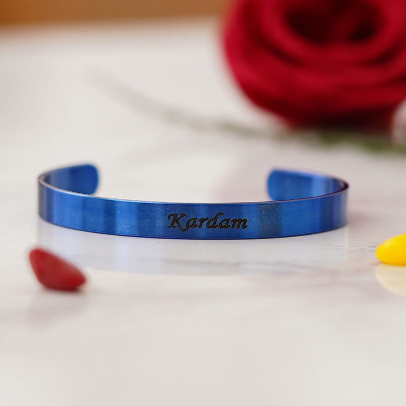 Personalized Kada & Bracelet Collection | Half Kada, Full Kada & Stylish Bracelet with Custom Name Engraving