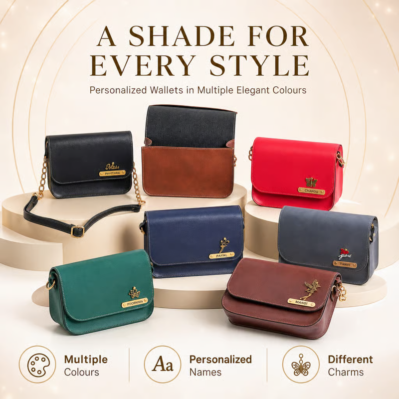 NEXON Customizable Sling Bag | Personalized Women’s Shoulder Bag with Multiple Compartments for Organizing All Your Essentials