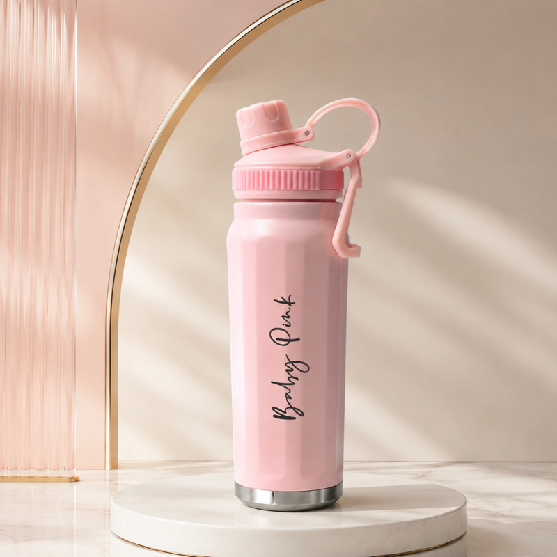 Inox Flask | 750ml Hot & Cold Stainless Steel Water Bottle with Handle & Leak-Resistant Lid