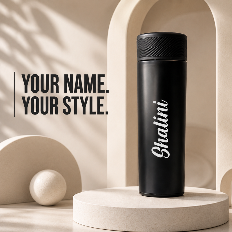 Grippo LED Flask | 500ml Personalized Hot & Cold Water Bottle with Temperature Display