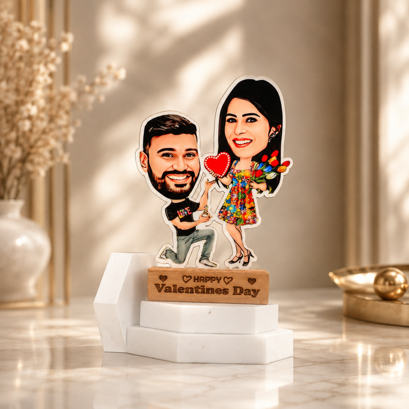Custom Caricature Tabletop Standee | Personalized Desk Décor