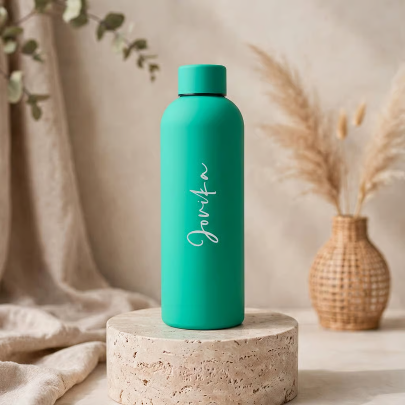 Personalized Solid Flask 500ml | Premium Hot & Cold Water Bottle | Custom Name Stainless Steel Insulated Flask for Office, Travel, Gym & Daily Use