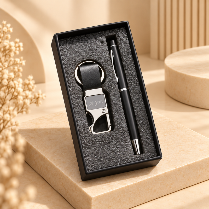 Stylus Pen & Bottle Opener Keychain Set | Personalized Stylus Pen with Multipurpose Keychain | 2-Piece Gift Set for Men & Women