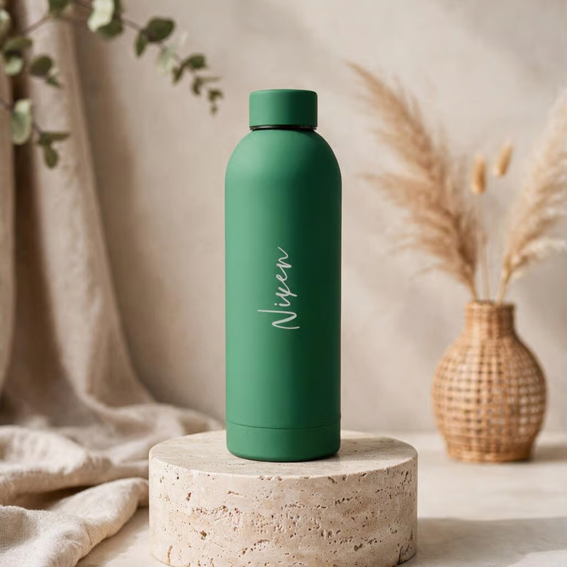 Personalized Solid Flask 500ml | Premium Hot & Cold Water Bottle | Custom Name Stainless Steel Insulated Flask for Office, Travel, Gym & Daily Use