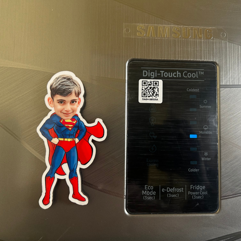 Caricature Magnets | Personalized Custom Photo Fridge Magnets | Cartoon Style Character Magnet for Home Décor & Gifting | Unique Memory Keepsake