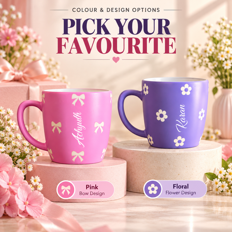 Personalised Cute Polymer Coffee Mug | 250ml Unbreakable Cup