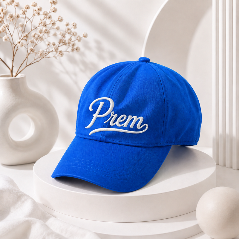 Customised Name Cap for Adults | Personalised Adjustable Cap | Velcro Strap Closure | Casual Wear Cap for Men & Women