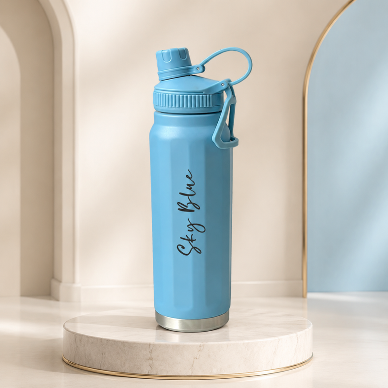 Inox Flask | 750ml Hot & Cold Stainless Steel Water Bottle with Handle & Leak-Resistant Lid