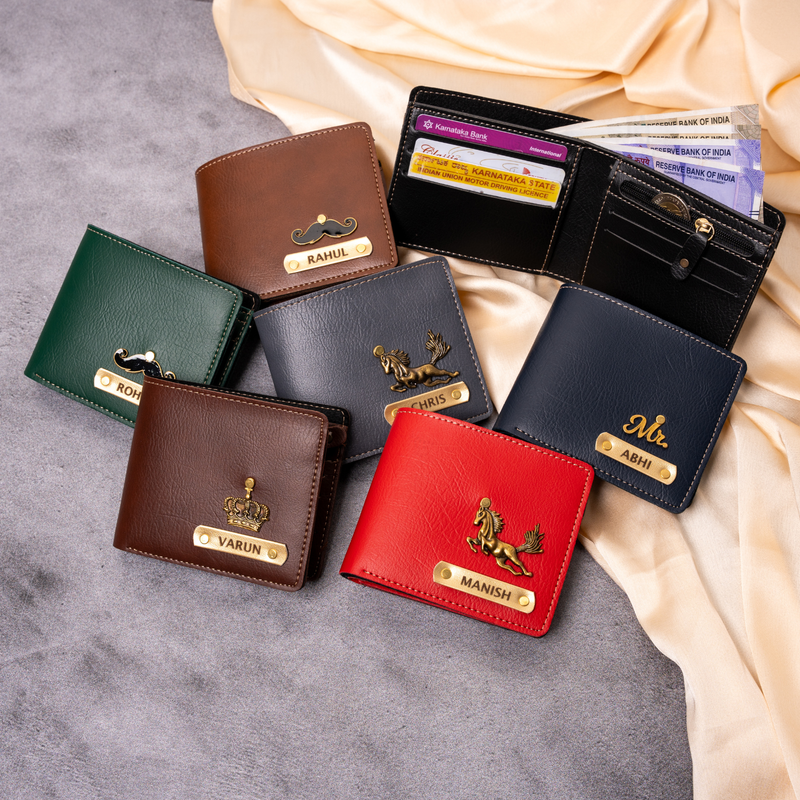 NEXON Customizable Men’s Wallet | Personalized Name Wallet with Multiple Card, Cash & ID Compartments