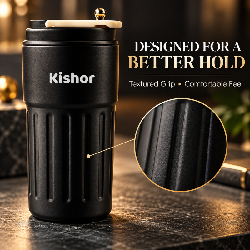 Personalised Nexon LED Travel Mug | 400ml Temperature Display Cup